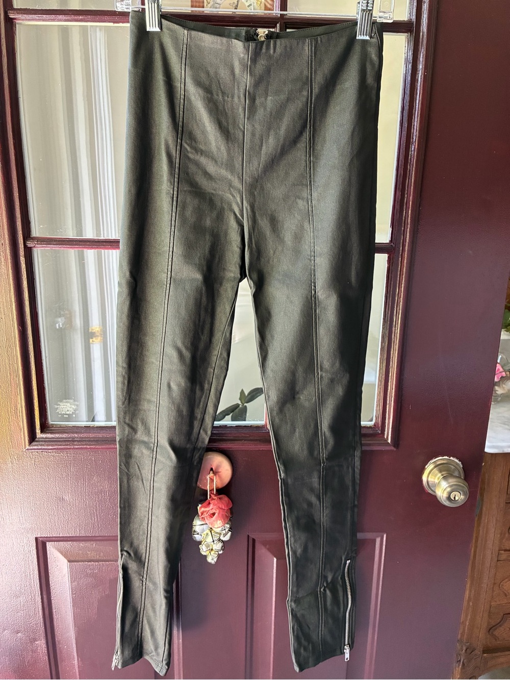 Women’s Black Faux Leather Pants
